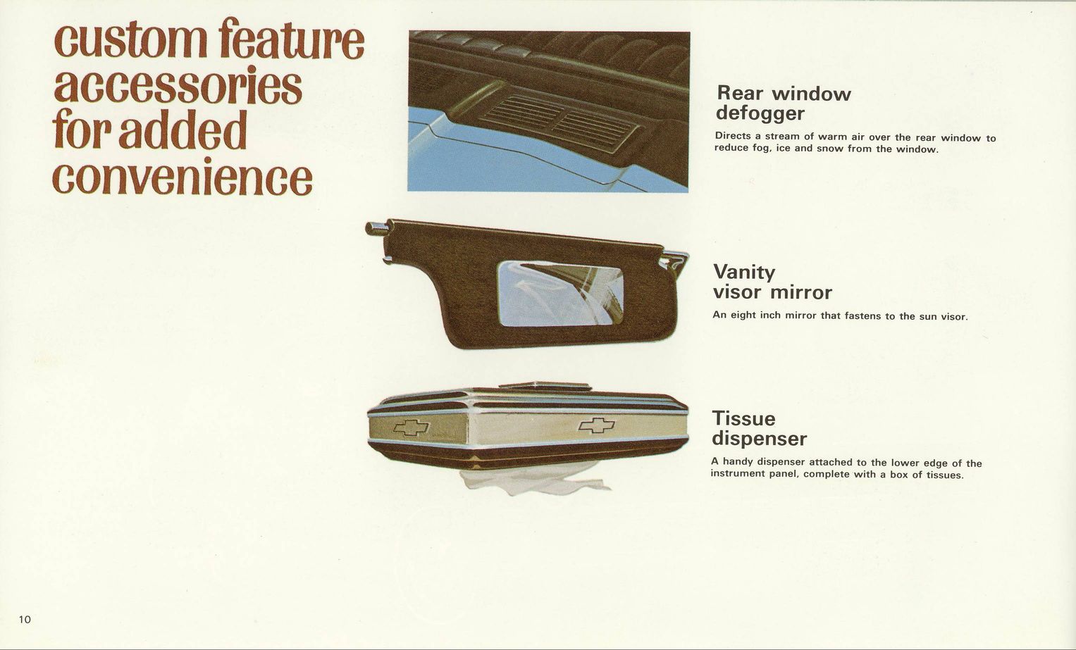 1969 Chevrolet Nova Camaro Accessories Brochure Page 13